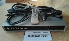 Techwood Digital Freeview TV Recorder AEDTR80S7. C/W Remote 2 Scart & 2 Fly Lead