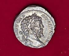 Septimius Severus AR Denarius – Parthian Victory Triumph in Sharp VF