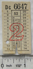Vintage: ticket London Transport Buses 2d - 52