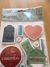 Papermania , Urban Craft stamp, Christmas in the Country Tags