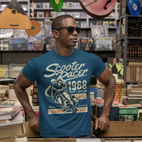 Scooter racer retro shirt - scooter,