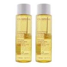Clarins Hydrating Toning Lotion Aloe Vera & Saffron Flower Extracts 200ml x 2