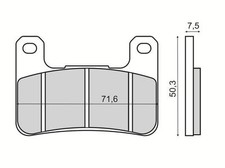 FRONT brake pads for Suzuki DL 1000 V-STROM ABS (DD1) 2014 > 225102960