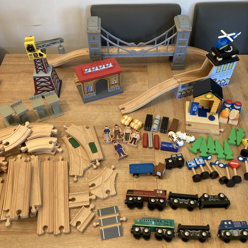 Toys wooden train set - us,