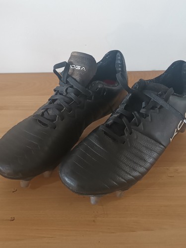 Kooga black leather rugby - black,