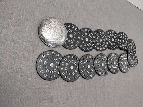 Black leather effect - black,