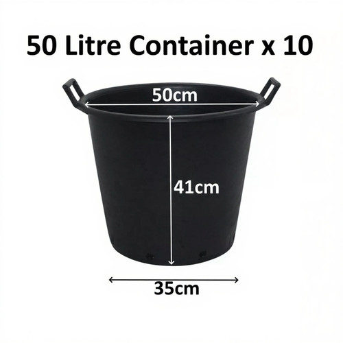 Litre plant tree pot - 10, 50