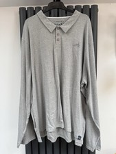 Bnwot New Weird fish Jasper grey collared polo long sleeved t-shirt top size 5XL