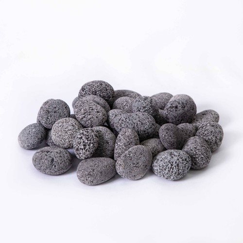 Decorative black lava pebbles - decorative,