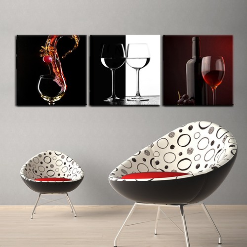 Wine glass framed - framed/mounted, 3