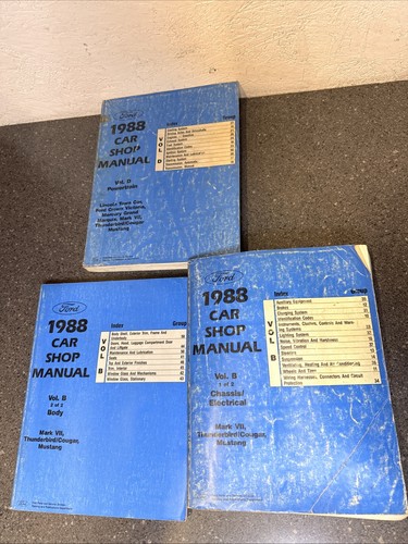 1988 ford car shop manual - shop,