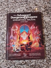 Advanced Dungeons and Dragons Unearthed Arcana TSR 1985  - 1st edition