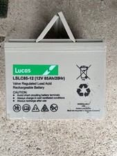 2 Lucas Lead Acid Batteries and Charger For Golf Buggy