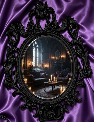 Ornate gothic black wall - gothic,