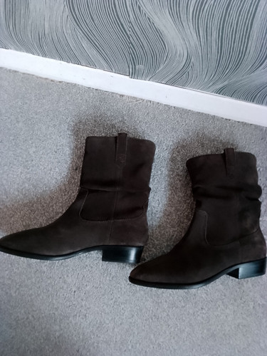 Next brown suede western - suede,