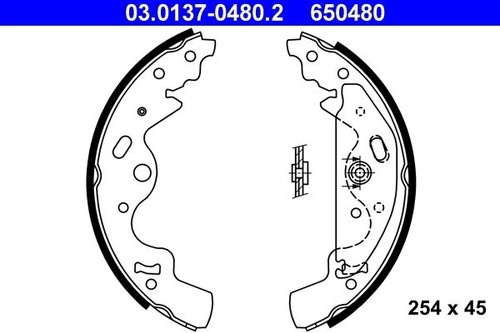 Brake shoe set for - for, rover
