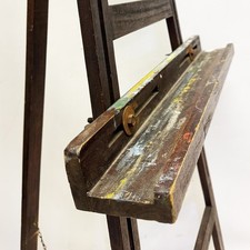 Early 20Th Century Vintage Scandinavian Swedish Artist Studio Used A-Frame Easel