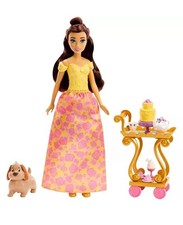 Disney Princess Belle Tea Time Cart BEAUTY AND THE BEAST  FIGURE DOLL