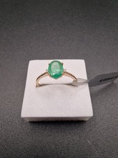 9ct Gold Emerald Diamond Ring 1.0cts LTD EDT Size R1/2 Zambia