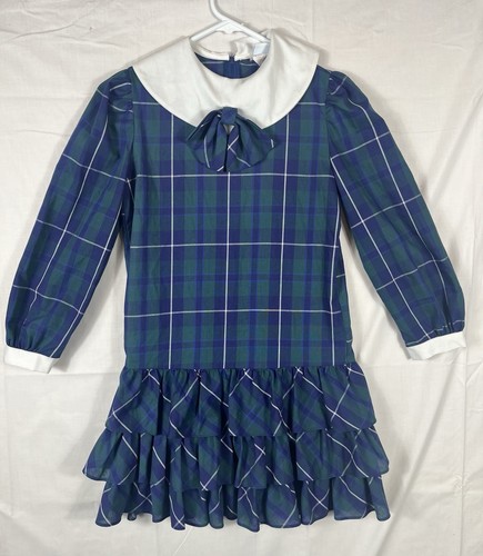 Bonnie jean plaid dress - l/s,
