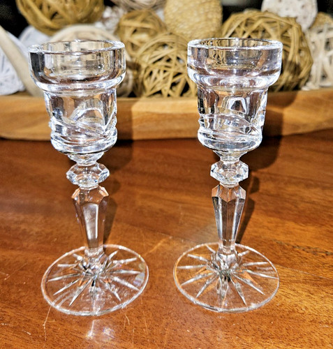 Pair waterford candlestick - of,