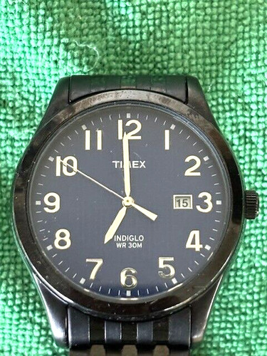 Timex indiglo men black - black, &