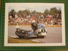 1968 Helmut Fath URS Classic Motorcycle Sidecar Racing Print N BMW Rennesport