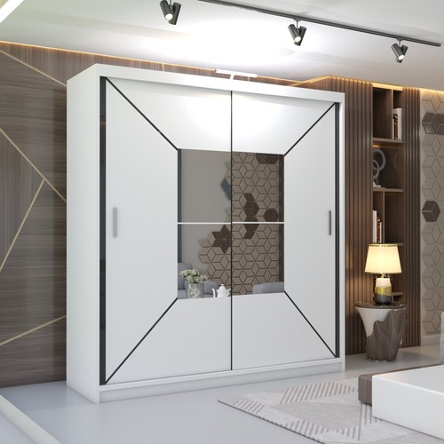 Modern bedroom double sliding - double,