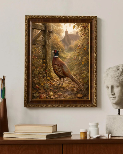 Pheasant autumn countryside - autumn,