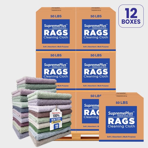 New colored terry - colored, rags
