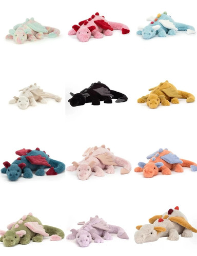 Jellycat color dragon 50cm - jellycat, 13