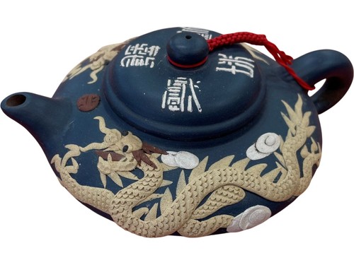 Decorative blue ceramic - blue, teapot