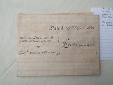 Vellum Indenture Lease 1821 Property in Bishops Wood Herefordshire