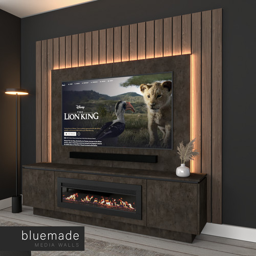 2400mm media wall furniture - tv,