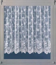 White Lace Window Net Curtains