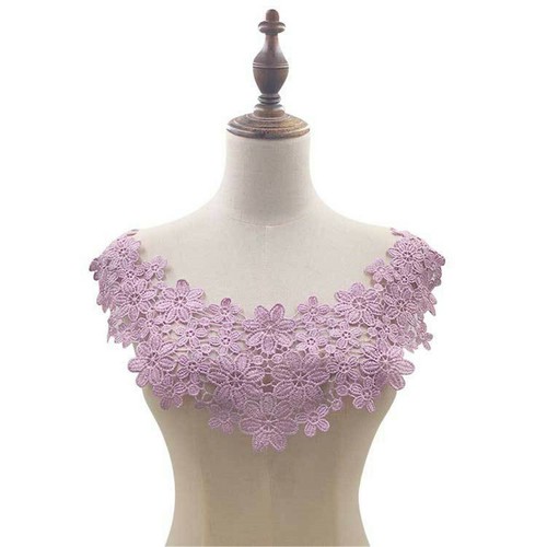 Flowers round collar lace - flowers,