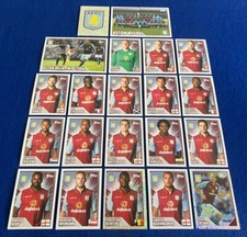 Merlin Topps Premier League 2015 Football Stickers ASTON VILLA Team Recovered