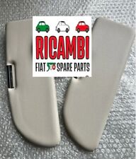 CLASSIC FIAT 500 600 126 SUN VISOR WHITE CREAM BEIGE COLOR SET NEW