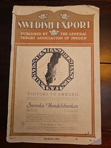 1923 swedish export magazine - 1923,