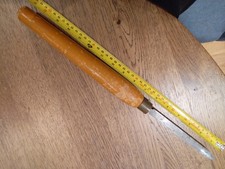 No Name Woodturning parting tool~3/16" at tip Overall L~17" handle ~11 1/8"