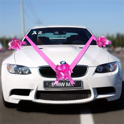 Bows ribbon wedding car - bows, +