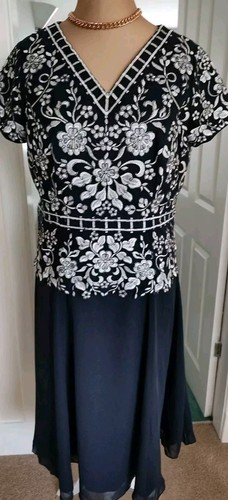 Nightingales navy embroidered - navy,