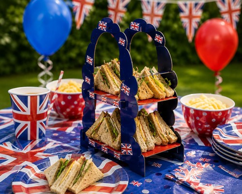 Union jack party sandwich - union,