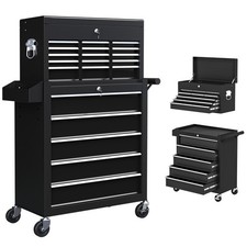 Homcom rolling tool chest - homcom,
