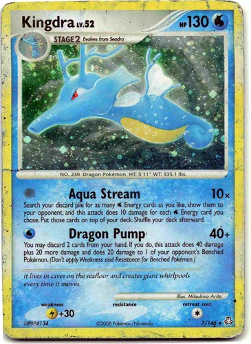 Kingdra holo rare legends - kingdra,