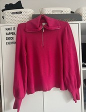 Y.A.S Hot Pink Quarter Zip