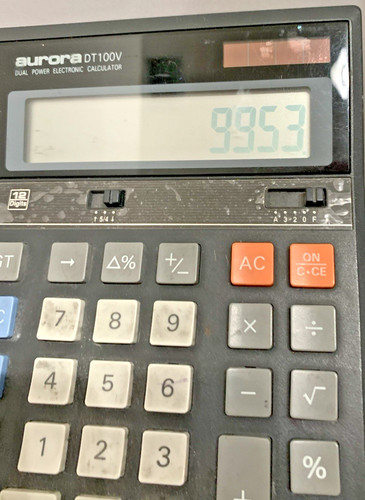 Desk calculator aurora dt100v - calculator,