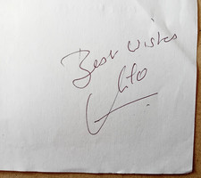 ORIGINAL AUTOGRAPH MIKE BANNISTER Last Concorde Pilot