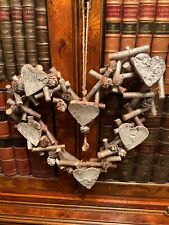 Shabby Chic Twig, Heart & Silver Sparkle Hanging Heart - 13" x 13" - New