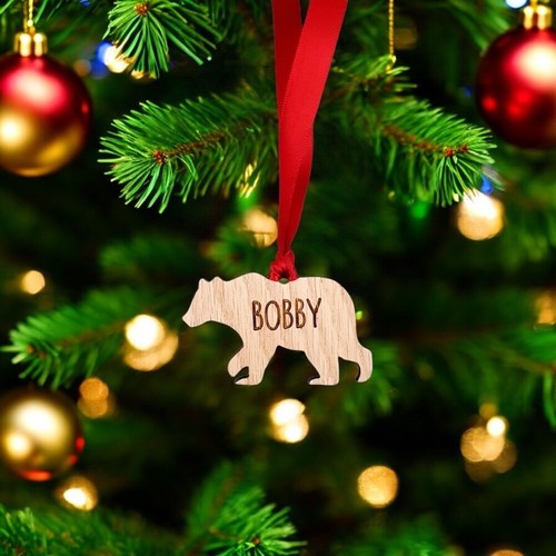Personalised animal bauble - personalised,